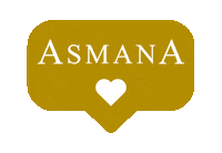 Asmana_Wellness_World love heart like gold Sticker