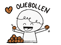 Happy New Year Cookie Sticker