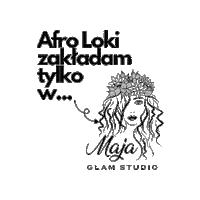 majaglamstudio studio loki glam afro Sticker