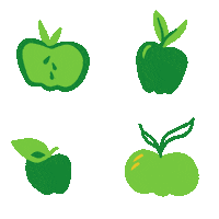 Food Apple Sticker
