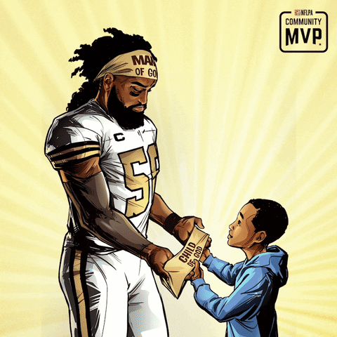 Give Back New Orleans Saints GIF by NFLPA
