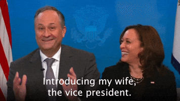 Introducing my wife, the vice president.
