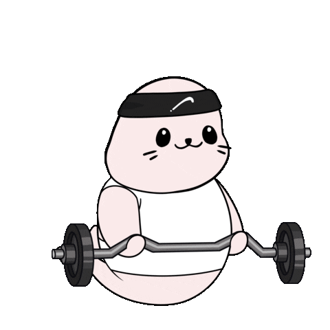Work Out Fun Sticker by Sappy Seals Community