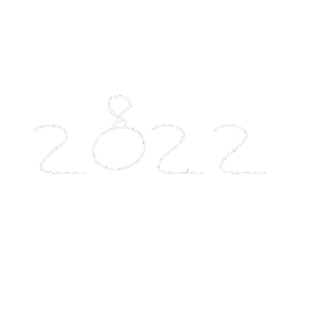 New Year Typography Sticker