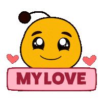 I Love You Sticker by Plan Bee Studios