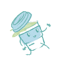 Heart Tea Sticker by INTEGR8