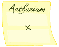 Anthurium Plantsale Sticker