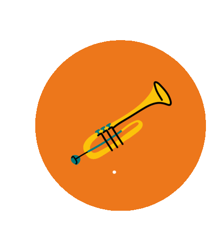rondoprod giphyupload festival trumpet brass Sticker