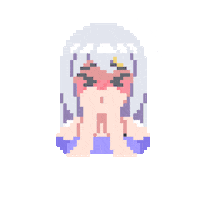 Sad Pixel Sticker