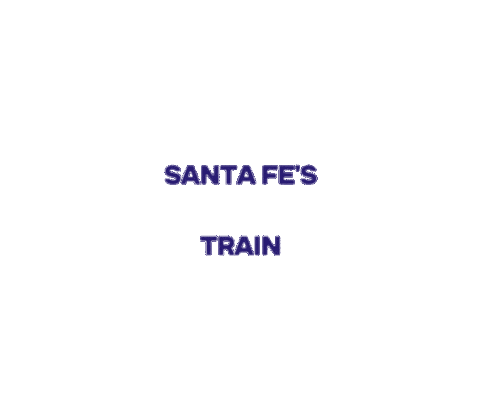 Santa Fe Train Sticker by Simply Social Media
