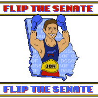 Jon Ossoff Boxing Sticker by Creative Courage