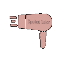 Blow Dry Hair Salon Sticker by SpoiledSalon