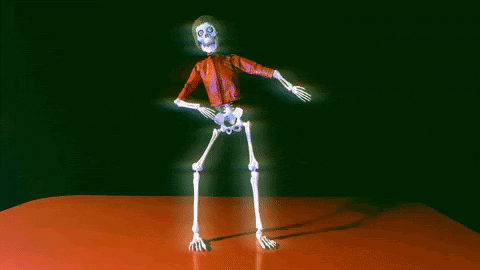 funtasyfilms giphyupload halloween skeleton stop motion GIF
