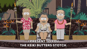 stage introducing GIF by South Park 