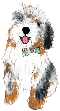 Bow Tie Dog Sticker