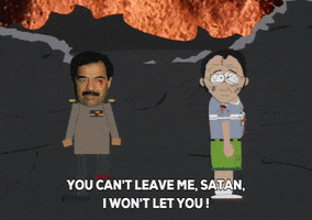 fire Saddam GIF by South Park 