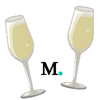 Party Sparkling Sticker by Merkurist.de