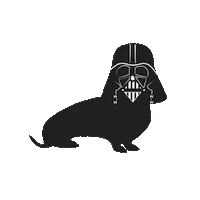 Darth Vader Dog Sticker by alimacdoodle