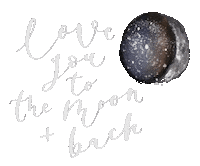 I Love You Moon Sticker