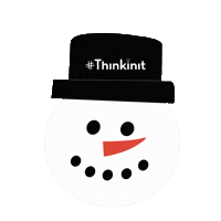 Christmas Snowman Sticker by THINKINIT