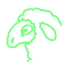 Wolf Sheep Sticker