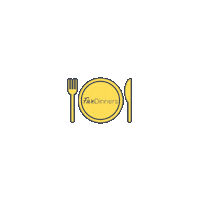 FiveDinners food meal plate lets eat Sticker