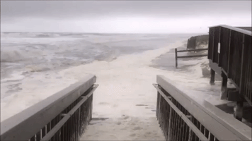 Nor'easter Storm Batters Coast of New Jersey