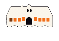 Haunted House Logo Sticker by IntelligentMobiles GmbH