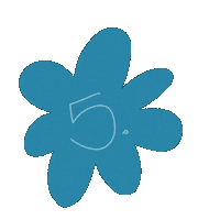 Flower Number Sticker by woohoo