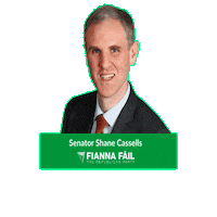 fiannafailparty fiannafail shane cassells senator shane cassells Sticker