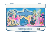Fish Tank Sticker by corgiyolk