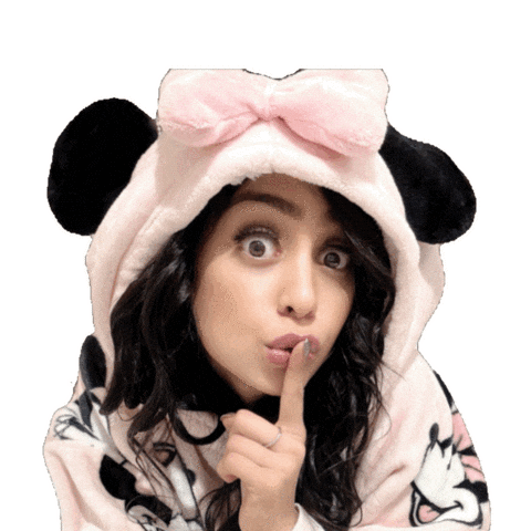 Be Quiet Funny Face Sticker by Global Tara Entertainment