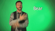 sign language bear GIF by Sign with Robert