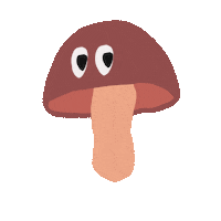 sophisticated_studio forest mushroom climbing climb Sticker
