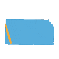 State Kansas Sticker by Flint Hills Moving