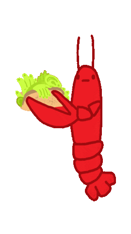 lastcallmedia giphyupload horror seafood lobster Sticker