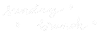 Sunday Brunch Lettering Sticker by Sea Palms Resort