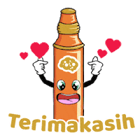 Thanks Terimakasih Sticker by AQQLIO