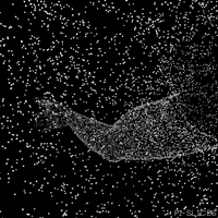 pislices loop 3d trippy black and white GIF