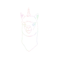 facefarmbeauty rainbow animal cute animals alpaca Sticker