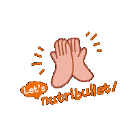 nutribullet2024 cheering highfive clear 응원 Sticker