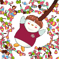 Snow Angels Penguin Sticker by Pudgy Penguins
