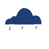 Winter Raining Sticker