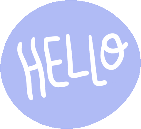 fabsno giphyupload hello blue violet Sticker