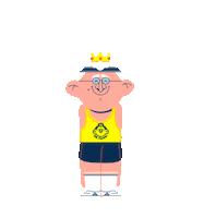 oddbleat illustration workout corona quarantine Sticker