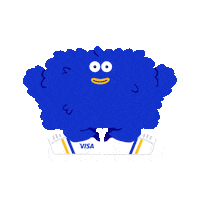 VisaAP no angry money mascot Sticker