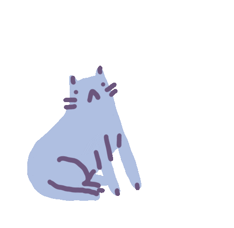 Cat What Sticker by Sara Maese