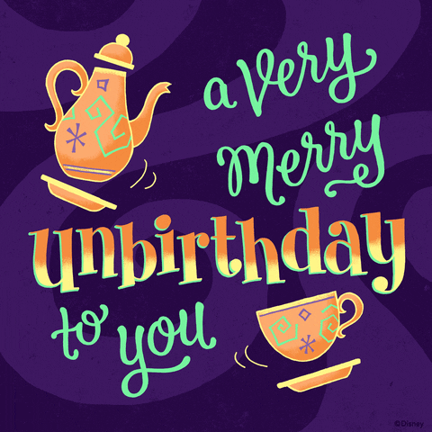 Alice In Wonderland Typography GIF by Disney Parks