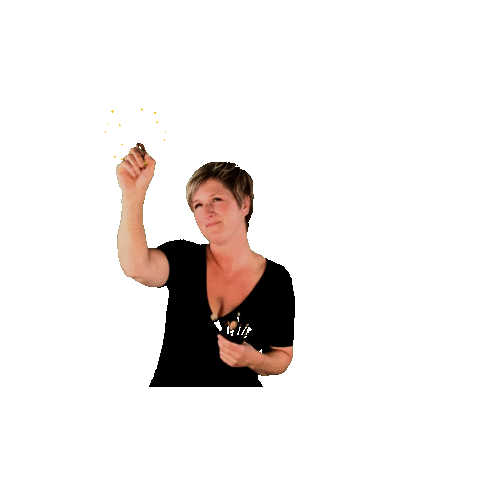 Party Getting Ready Sticker by Erin Bradley