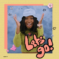 Excited Lets Go GIF by Pen Pals